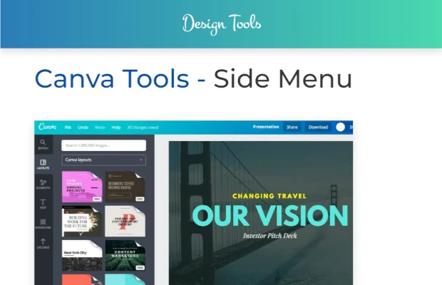 Canva Tools - Side Menu